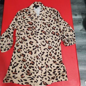 Runaway Bay animal print short kimono women's size L